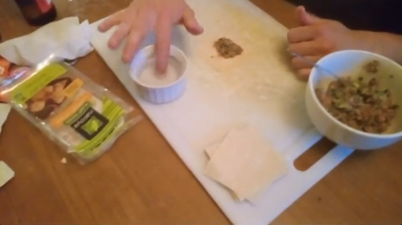 Making dumplings
